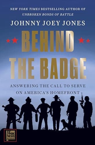 Book cover for Behind the Badge by Johnny Joey Jones